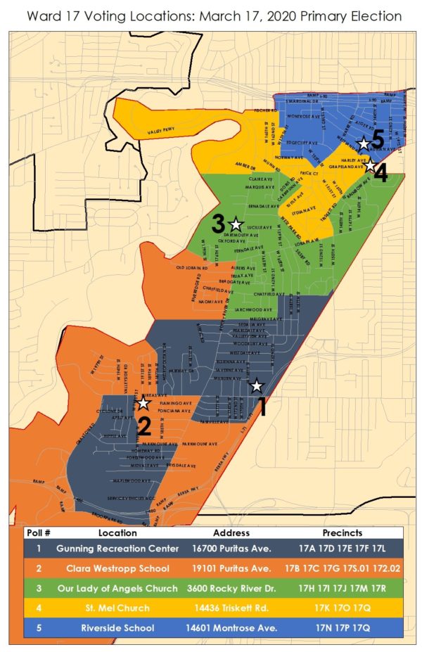 Ward 17 March 17, 2020 Primary Election Locations – Cleveland Ward 17 ...